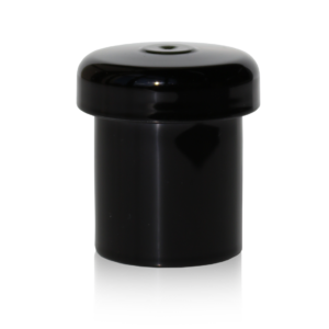 Overcap Boss Round Shiny Black 15mm (fits standard crimp pump)
